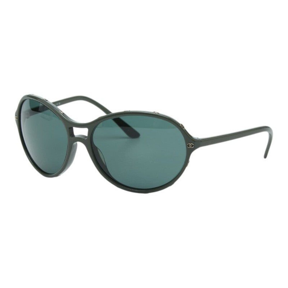 Chanel CC Logo Sunglasses Green